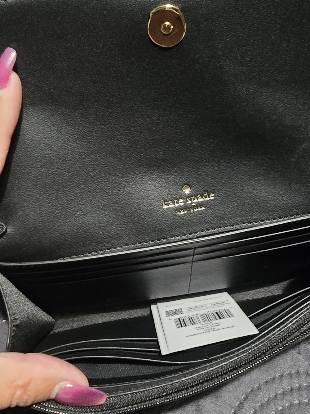 kate spade Black Glitter Wristlet Clutch - Picture 4 of 5